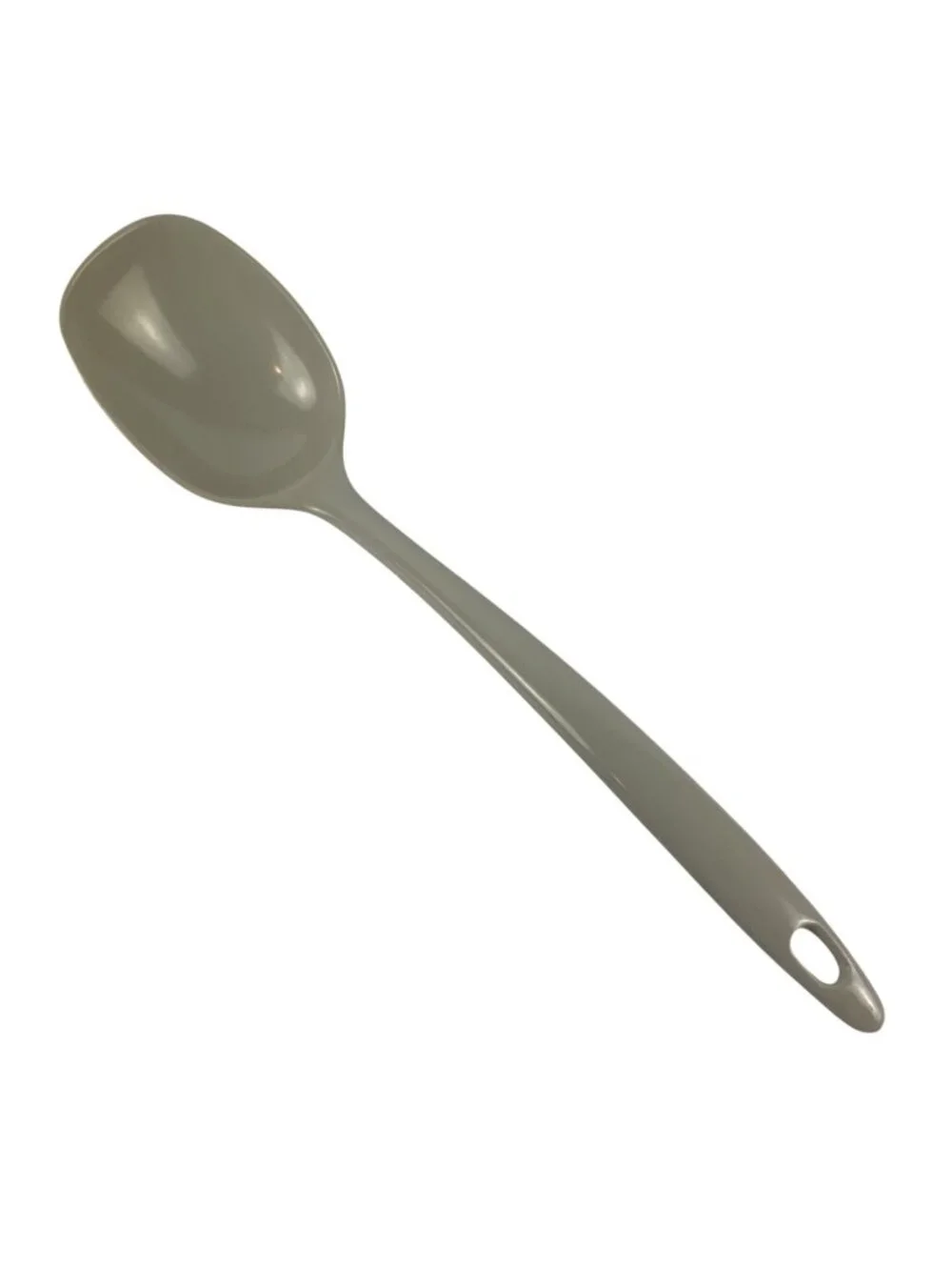 Melamine Cooking Spoon 12 inch Pale Gray Durable Lightweight Kitchen Utensil